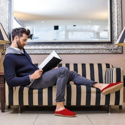 Giesswein Hausschuh Veitsch Hüttenschuhe - Rot -Schuh Mode Geschaft 7274290 07