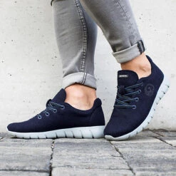 Giesswein Merino Runners MEN Sneakers Low - Blau-kombi -Schuh Mode Geschaft 7274672 06